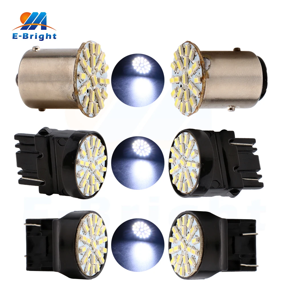 

200PCS 3020 22 SMD Led Bulbs 1156 BA15S 1157 BAY15D T25 3156 3157 T20 7440 7443 DC 12V Car Styling Led Turn Signal Brake Lights
