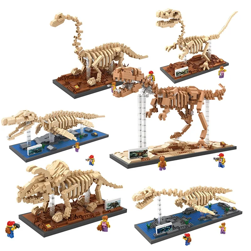 LOZ Jurassic World Park Tyrannosaurus Rex Archeology Dinosaur Fossil