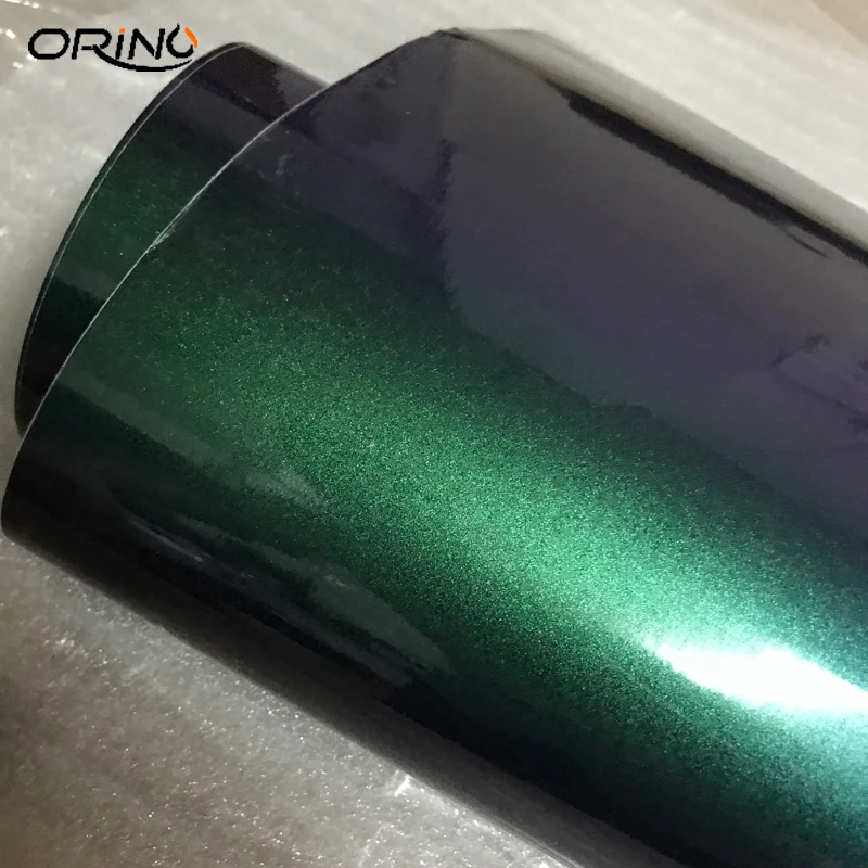 Glossy pearl metallic chameleon vinyl film wrap-2