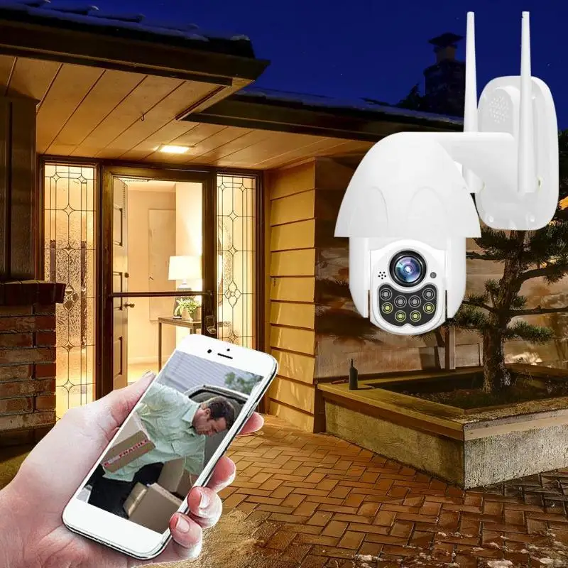 

D08 2MP 1080P Wireless IP Camera Two Way Audio Wifi Video Clear and Fluent PTZ Security Dust Proof Waterproof CCTV Monitor