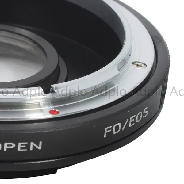  For FD-EOS 2nd Adjustable Optical AF Confirm Adapter Suit For Canon FD Lens to EOS EF 60D 550D 7D 5