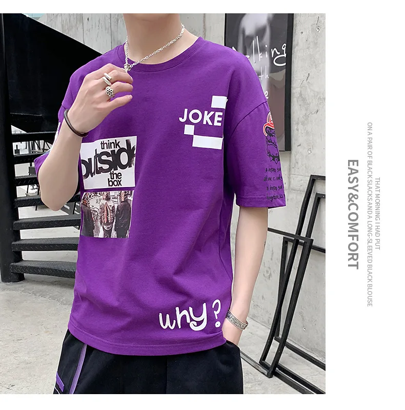 Weoneit модная мужская футболка Новая летняя футболка в стиле хип-хоп Camisetas Hombre уличная хлопковая футболка с короткими рукавами