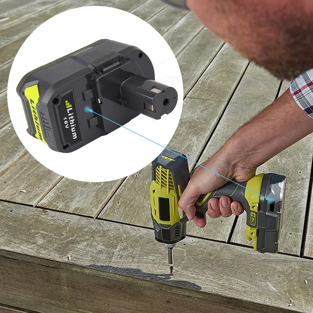 High Capacity New 18V 5000mAh Li-Ion For Ryobi Hot P108 RB18L40 Rechargeable Battery Pack Power Tool Battery For Ryobi ONE+