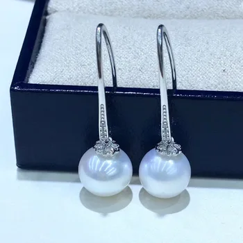 

Sterling Silver Anniversary Drop Earrings Findings and Component Jewelry Parts Fittings for Pearls Coral Jade Agate Beads Stones