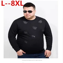 10XL 8XL 6XL 5XL осенний повседневный мужской свитер с круглым вырезом в полоску, свободная Вязанная одежда, мужские свитера, пуловеры, пуловер для мужчин