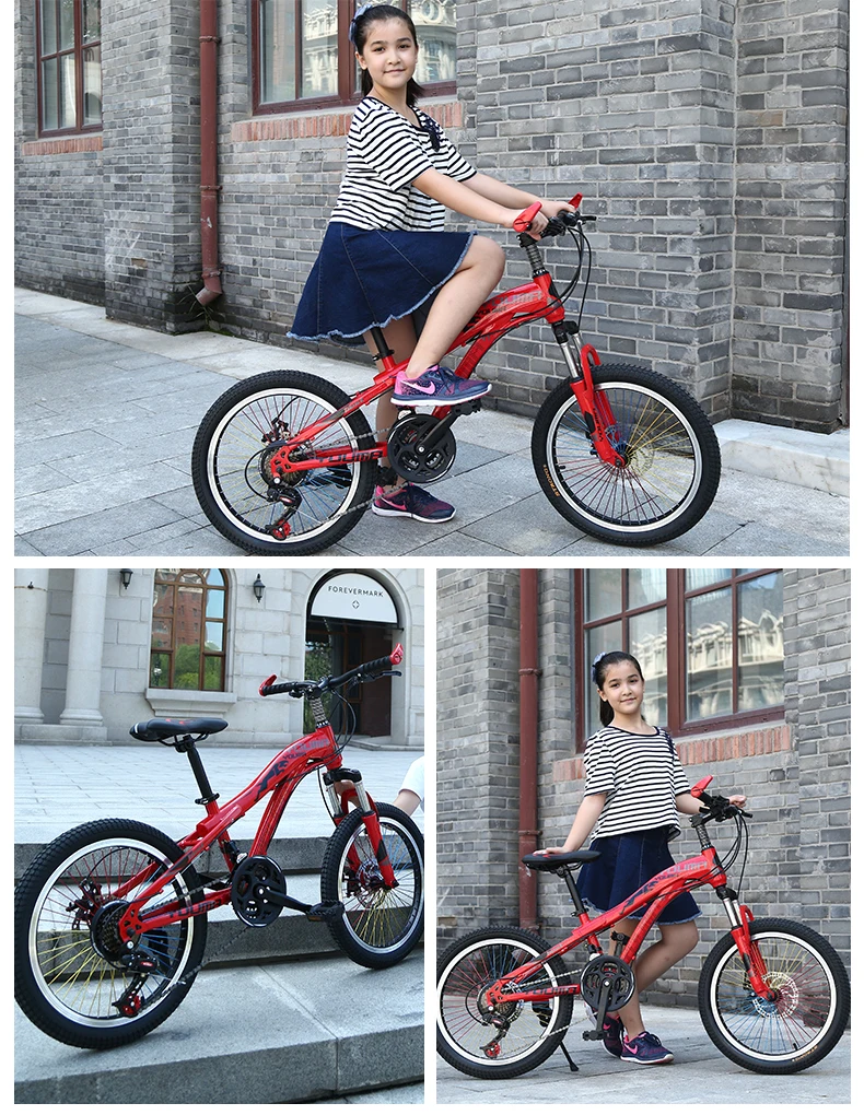 Discount New Brand Mountain Bike Carbon Steel 21 Speed 20/24 inch Wheel Child Lady Student Bicycle Outdoor Sport Disc Brake BMX Bicicleta 13