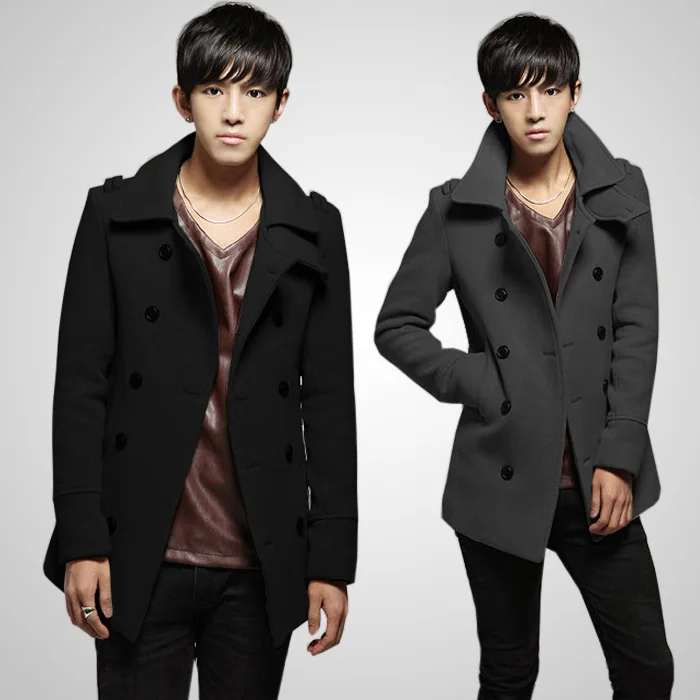 Winter And Autumn Plus Size Mens Coats Jackets Slim Fit