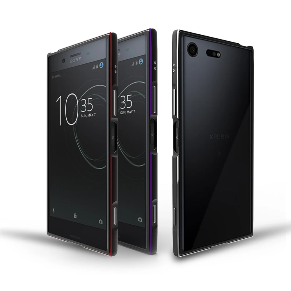 Чехол для Sony Xperia XZ1 5 2 дюйма алюминиевый металлический бампер двухцветная тонкая