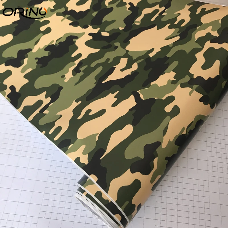 Army Green Camouflage Vinyl Film Wrap-5