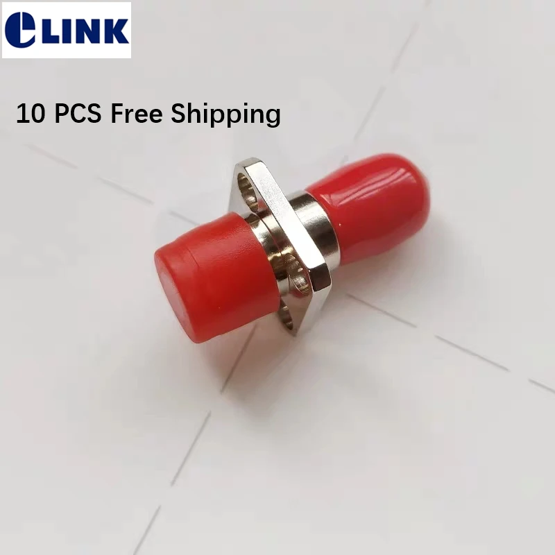 ST-FC fiber adapter simplex metal square one body FC-ST optical fibre coupler SM MM ftth connector female free shipping 10pcs fc square bare fiber adapter pigtail cable connector ftth tools fiber equipment low insertion loss otdr test coupler 125um