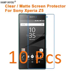 10 шт./лот для sony Xperia Z5/Dual 5,2 "HD Ясно/с антибликовым покрытием матовый Экран протектор Защитная пленка (не закаленное Стекло)