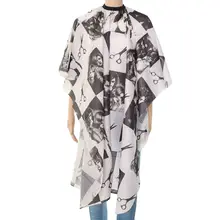 Профессиональный резки парикмахерские Эскиз печатных Водонепроницаемый Салон Парикмахерская накидка фартук парикмахера стрижка накидки Лидер продаж