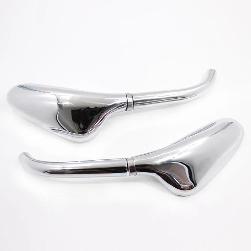 Arcade 2x Universal Custom Chrome Motorcycle Side Mirrors Golf Club Mirrors For Harley Davidsons Suzuki Honda Kawasaki Cruisers
