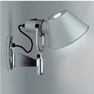 

The little girl aluminum wall led folding bedside lamp wall lamp European modern minimalist straw hat