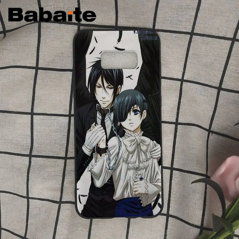 Babaite Черный Дворецкий Kuroshitsuji рисунок чехол для телефона чехол для samsung Galaxy s7 s6edge s9 s8 plus note 8 note9 чехол s - Цвет: A2