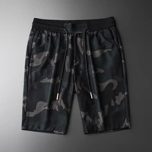 Minglu летние мужские шорты Роскошные камуфляжные повседневные спортивные мужские шорты размера плюс 4xl модные облегающие мужские шорты