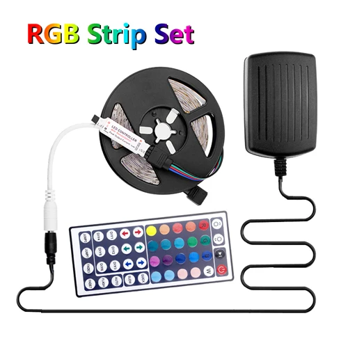 Smd 2835 Rgb светодиодный светильник 12 В 5 м 10 м 60 светодиодов/м лента Tira Led Rgb лента Rgb Светодиодная лента Водонепроницаемый гибкий светильник Striscia - Испускаемый цвет: 5m full set