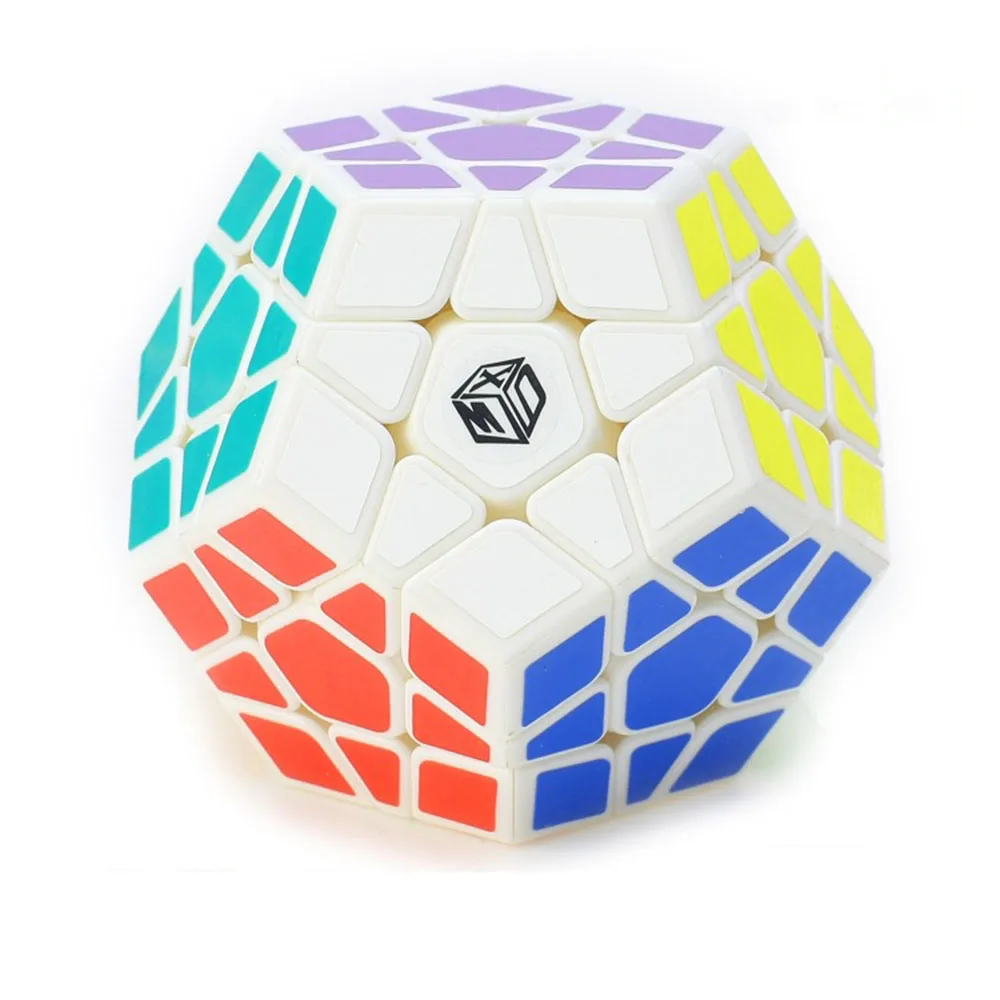 Белый Mo Клык Ge XMD Galaxy серии 3x3 плоскую издание Волшебные кубики Головоломки Скорость Cube Развивающие игрушки для детей chilldren - Цвет: Белый