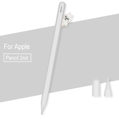 Забавный силиконовый чехол для Apple iPad Pro Pencil 2-го поколения планшет пенал рукав для iPad Pro ручка стилус защитный чехол - Цвет: style A