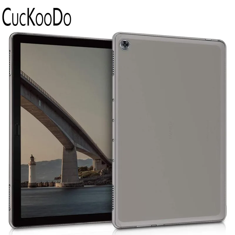 

Slim Thin Anti-Scratch Clear Flexible TPU Drop Bumper Protective Case Cover for For Huawei MediaPad M5 Lite 10 Tablet