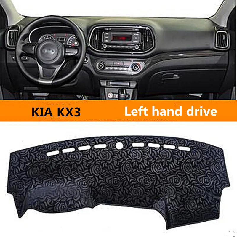 Taijs 2015 2018 Car dashboard cover for KIA KX3 Auto Dashboard pad Dust