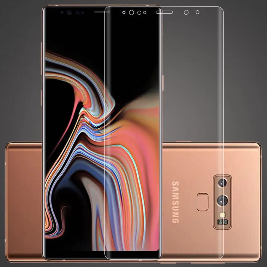 Полное покрытие мягкий протектор экрана для Samsung S10 S9 S8 Note9 8 нетемпературное