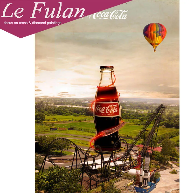 

Le Fulan 5D DIY Diamond Painting Enjoy Life Cola Playground Hot Air Balloon Cross Stitch Diamond Embroidery Diamond Mosaic Gift