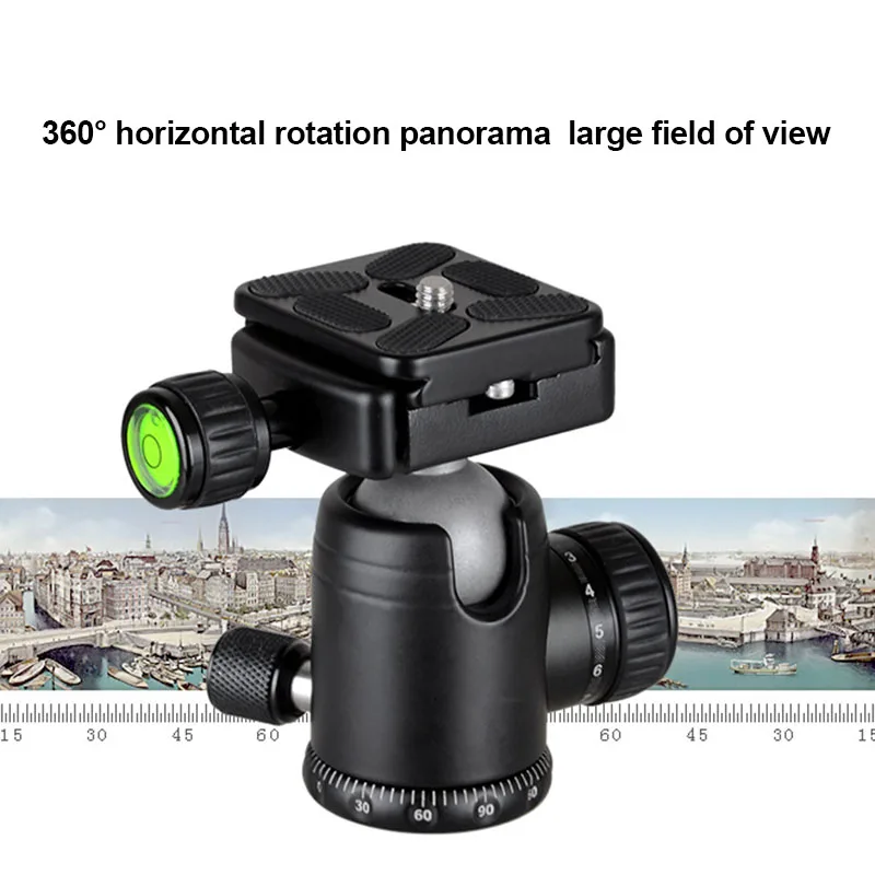 

1 Pcs Tripod Ball Head 360 Degree Rotation with Quick Release Plate for DSLR Camera HSJ-19
