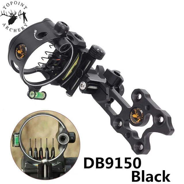  US $50.40 Archery Sight Optical Fiber Retinal Sight Aluminum Adjustment Compound 