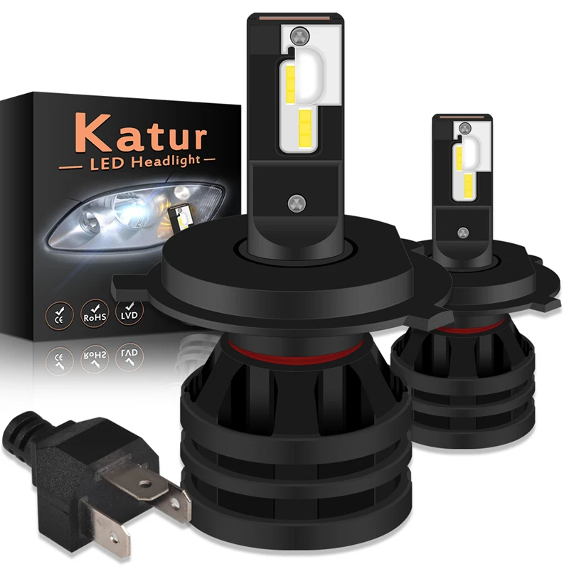 

Katur H4 12000LM 55W Hi Lo Beam Led Headlight Auto Led Car Light H7 H11 H16 9005 9006 HB3 HB4 H1 Automobile Diode Lamps LED Bulb
