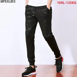 Весенние мужские повседневные брюки-карандаш камуфляжные Большие размеры 8XL 9XL 10XL Большие размеры свободные летние спортивные брюки