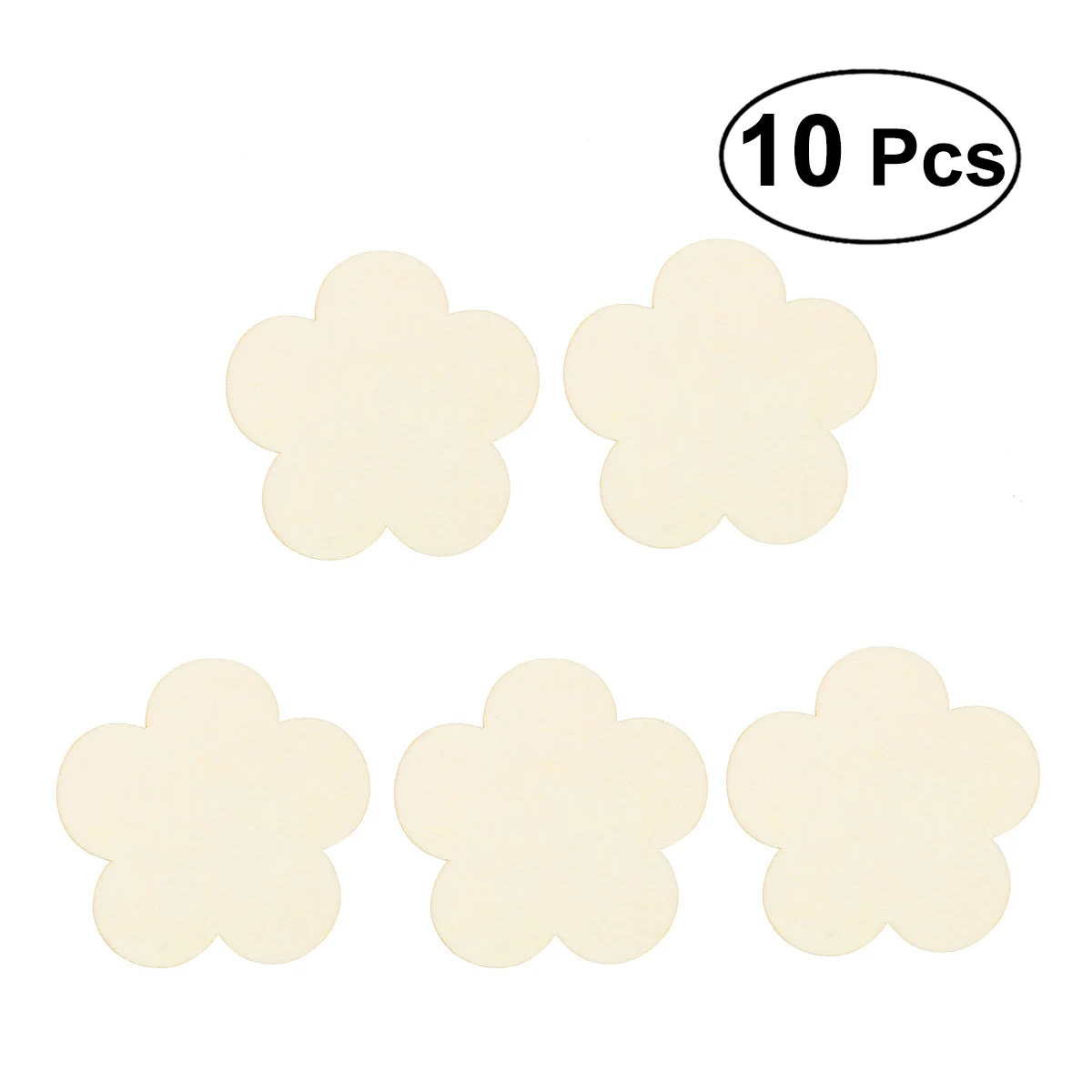 

10pcs Wooden Plum Flower Blossoms Shape Unfinished Cutout Chips For Board Game Pieces Arts Crafts Projects Ornaments