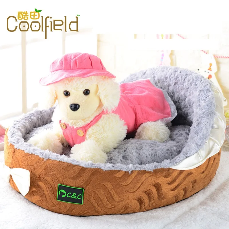 Soft Dog Beds Warm Fleece Sofa for Small Dogs Golden Retriever Bed