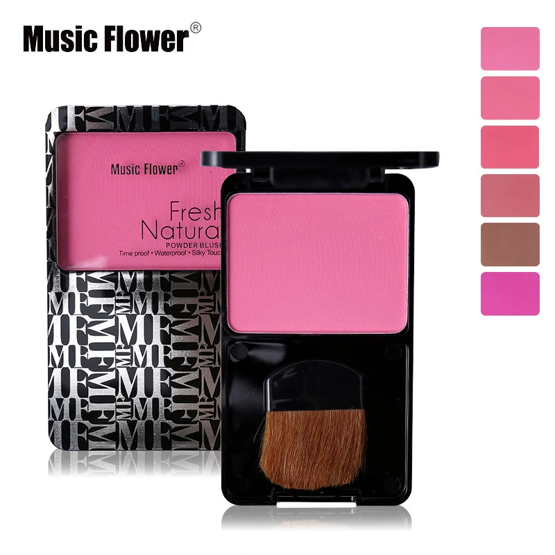 

Music Flower Face Makeup Sleek Cheeks Powder Blush Palette Make Up Facial Bronzer Matte Blusher With Brush Mineralize Cosmetics