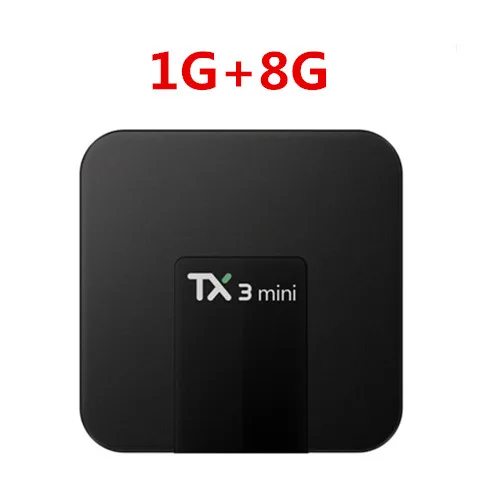 1G 8G TX3 мини 2 ГБ 16 ГБ Android 7,1 ТВ приставка Amlogic S905W четырехъядерный TX3mini ТВ приставка Suppot H.265 4K 2,4 ГГц WiFi 100M LAN - Цвет: 1G 8G