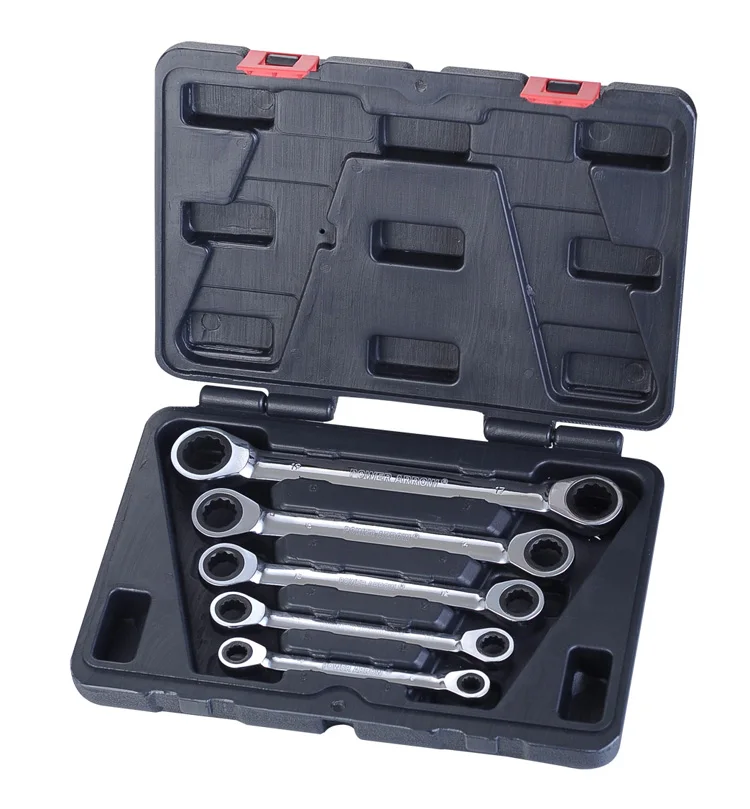 

Free shipping high quality chrome vanadium steel 5pcs of dual-use ratchet wrench quick wrench hardware tools 72 teeth