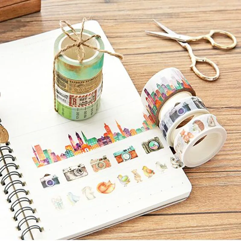 2pcs!Decorative scotch stickers scrapbooking letters sticker for Kids gift school office supply craft.