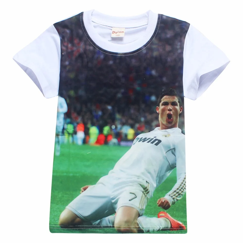 Boys Short Sleeve T Shirt 2018 Argentina Messi Summer Kids Clothes C