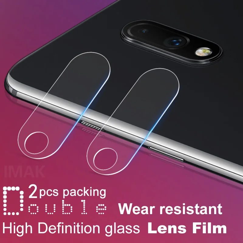 

imak 2PCS/Lot Camera Lens Tempered Glass For Oneplus 7 Pro Camera Protective Glass for Oneplus 7 Pro One Plus 7 Screen Protector