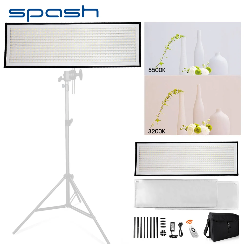 Spash FL1x3A светодиодный светильник для видеосъемки двухцветная 3200K 5600K портативная