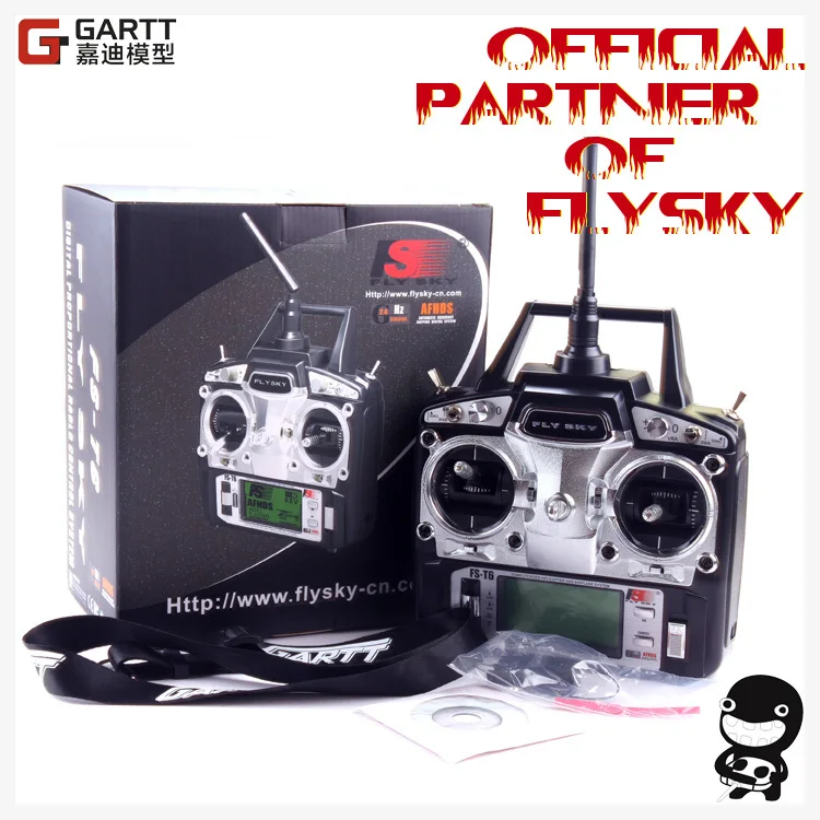 

Freeshipping FlySky FS-T6 FS T6 2.4G Digital 6 Channels Transmitter & Receiver RC Radio Mode 2