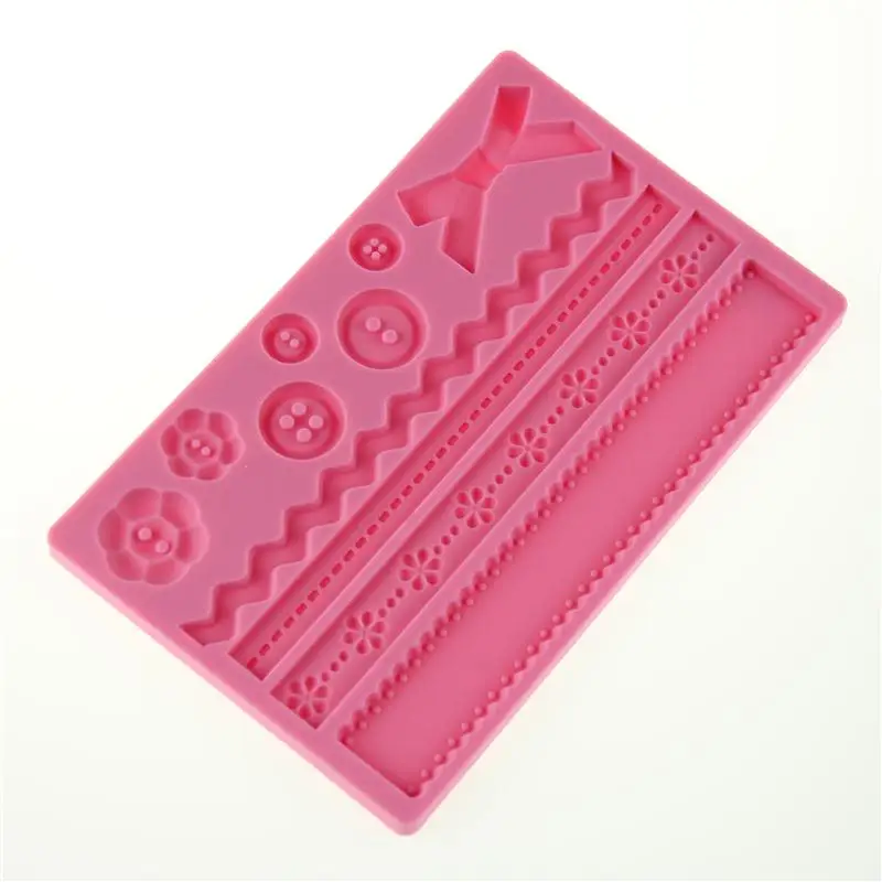 DIY Fondant Silicone Lace Mold Flower Edgings Model Cake Tool SGS Fondant Cake Tools Pastry