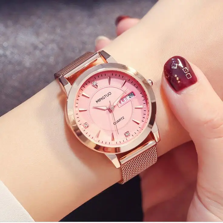 

Women's Watch Brand Ladies Quartz Gold Wrist Watch Luminous calendar waterproof clock WristWatches Montre Femme Relogio Feminin