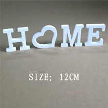 12CM Wedding Decoration Artificial Wood wooden Letters Wedding Birthday Home wedding decoration White Letters for name