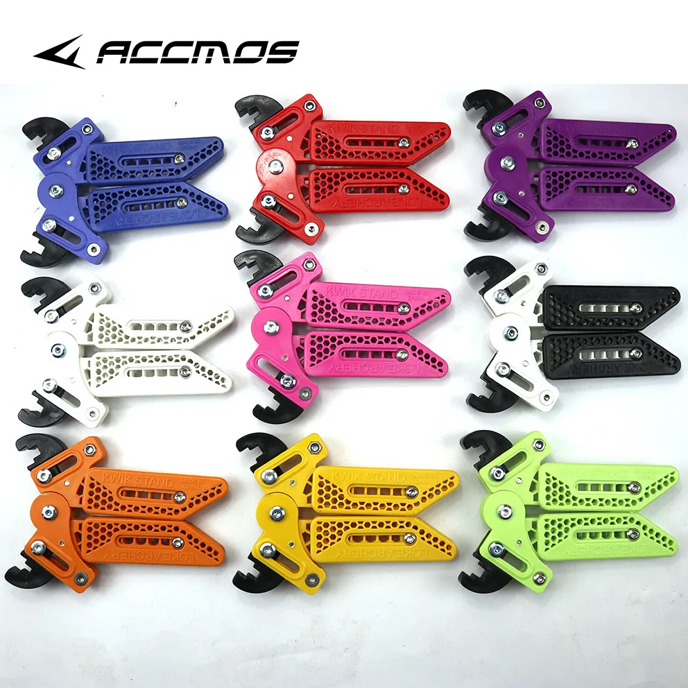 

Archery Arrow Accessories Upgrade Adjustable Compound Bow Stand Scissor Shape Kick Stand Holder Black Hunting Shooting Bow Stand