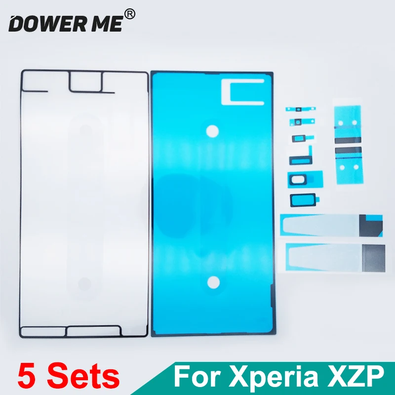 

5Sets/Lot For Sony Xperia XZ Premium XZP Ear Speaker Loudspeaker Headset Hole Jack Adhesive LCD Back Battery Full Set Sticker