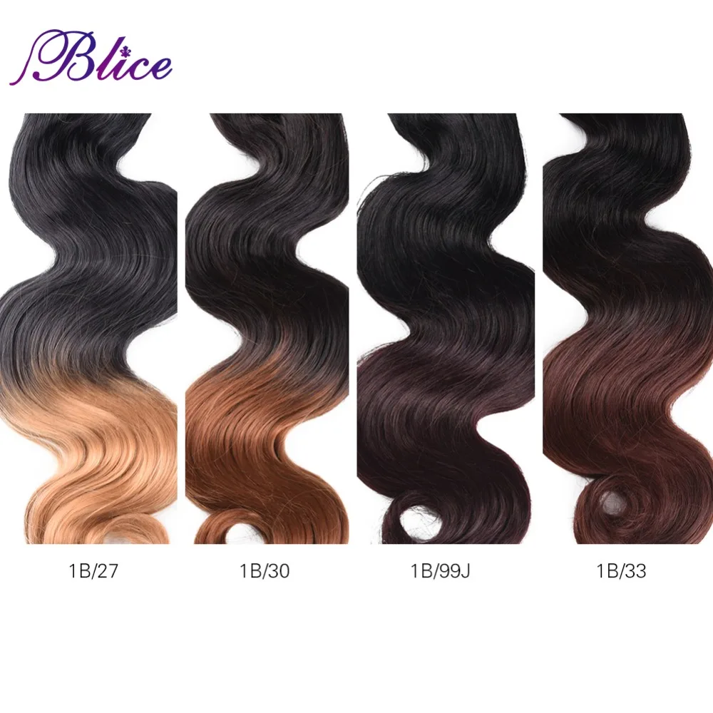 Blice искусственные завитые волосы 18-26 дюйм(ов)# T Цвета тело волна дважды длинные утка шить в волос 100 г/шт. 3 шт./лот