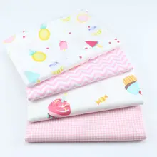 50*160 см/шт торты печатные хлопчатобумажные ткани для Детское лоскутное одеяло домашняя декоративная наволочка для подушки шитье ручной работы Telas D30