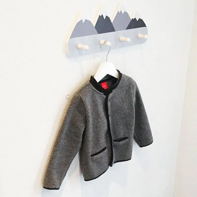 

C Nordic Wooden Mountain/Animal hook Kids Room Decorative Hook Wood Hanger For Clothes kids bedroom Ornament
