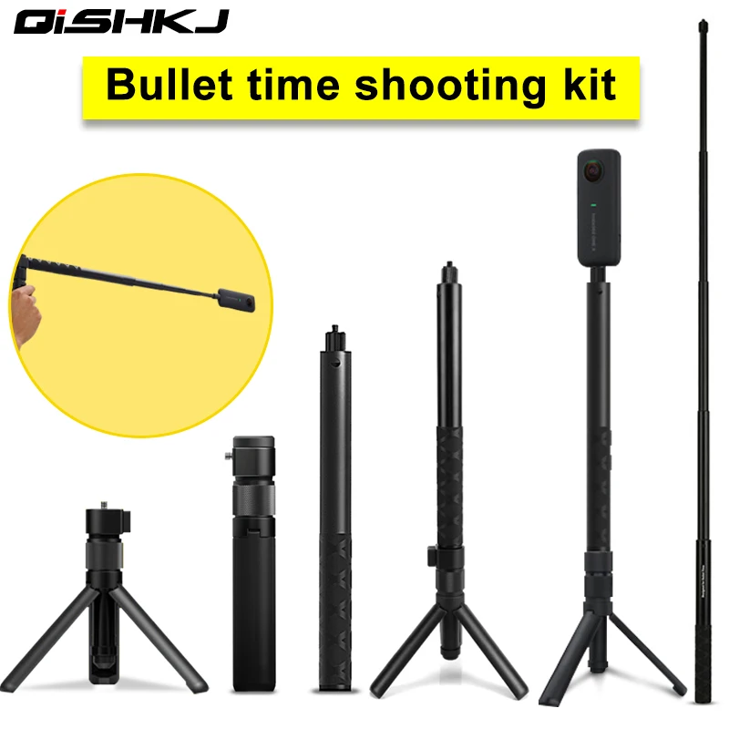 

Insta360 One X Bullet Time Bundle Rotation Handle +1/4 Selfie Stick Handheld Monopod For Sport action Camera Insta360 one X